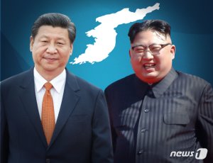 김정은, 시진핑에 수교 70주년 축전..."조중친선은 영원불멸"