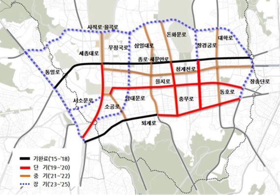 녹색교통진흥지역 내 도로공간 재편 위치도 /사진=fnDB