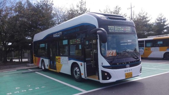 광주광역시, 전기시내버스 첫 운행