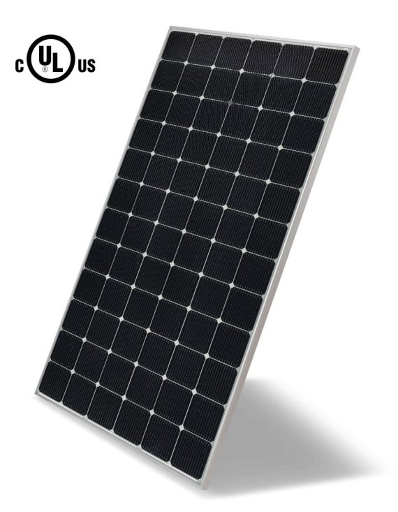 LG전자가 양면발전 태양광 모듈에 대해 국내 최초로 UL 안전 규격 인증을 획득했다.사진은 UL1703 인증을 받은LG전자 '양면발전 태양광 모듈' 제품 이미지. 사진=LG전자 제공