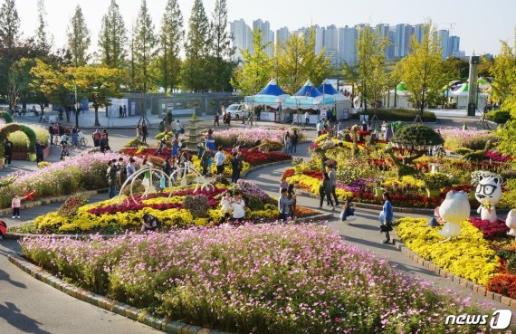 2019고양가을꽃축제 야외광장. /사진제공=고양시청 © 뉴스1