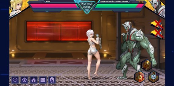 노드브릭이 개발한 블록체인 게임 '인피니티스타'의 전투 화면. /사진=인피니티스타 게임 화면