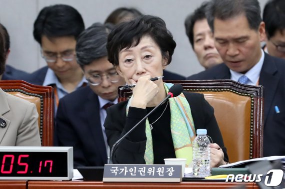 [국감현장]인권위원장 "'알릴레오' 성희롱 발언, 조사할 계획"