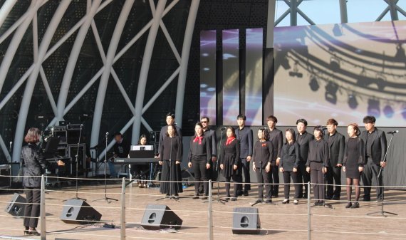 골프존 파스텔합창단, 장애인문화예술축제 'A+Festival'서 축하 공연