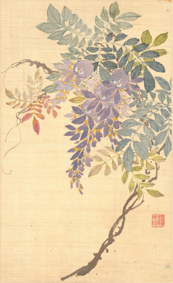 신명연, 등꽃, 조선 1864년, 비단에 색.(국립중앙박물관 제공)© 뉴스1