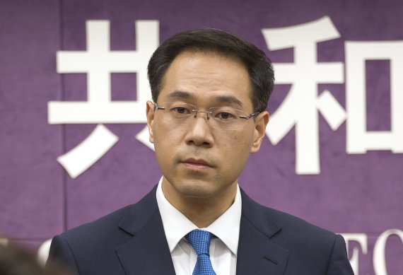 가오펑 중국 상무부 대변인.AP뉴시스