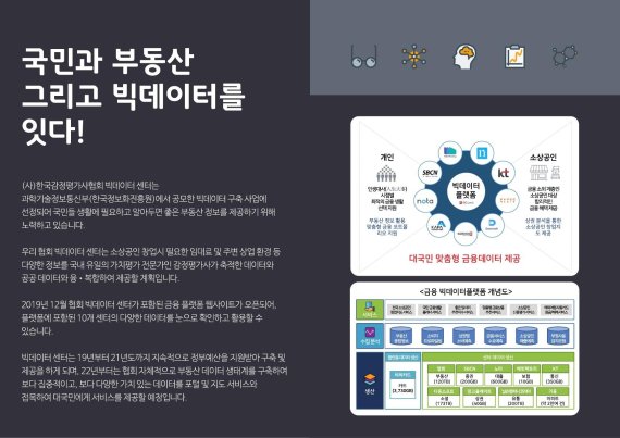 한국감정평가사협회 부동산산업의 날에 금융플랫폼 빅데이터센터 소개