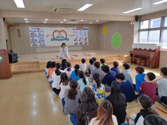 광명시보건소 ‘찾아가는 초등학생 건강 이동체험관’. 사진제공=광명시