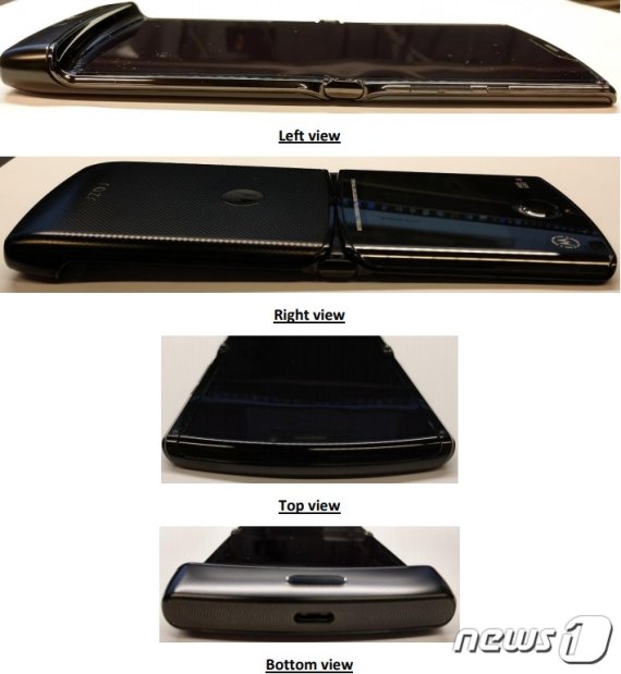 미국 FCC를 통해 유출된 모토롤라 레이저(Razr) 실물 사진 (안드로이드 폴리스 갈무리) © 뉴스1