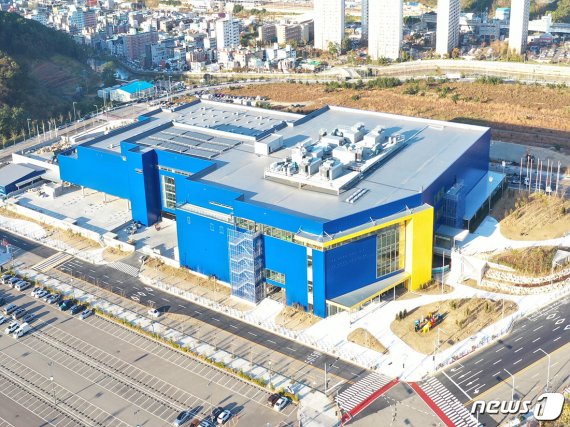 다음해 2월 오픈을 앞두고 있는 이케아 동부산점 매장 전경 (이케아 제공) © 뉴스1