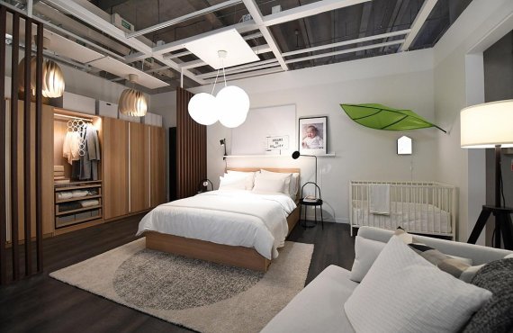 오는 12일 공식 오픈을 앞둔 이케아 기흥점의 주요 쇼룸. 이케아 제공.