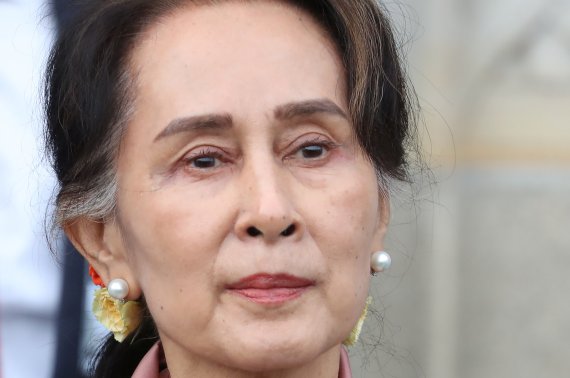 아웅산 수치 미얀마 국가고문. 로이터뉴스1