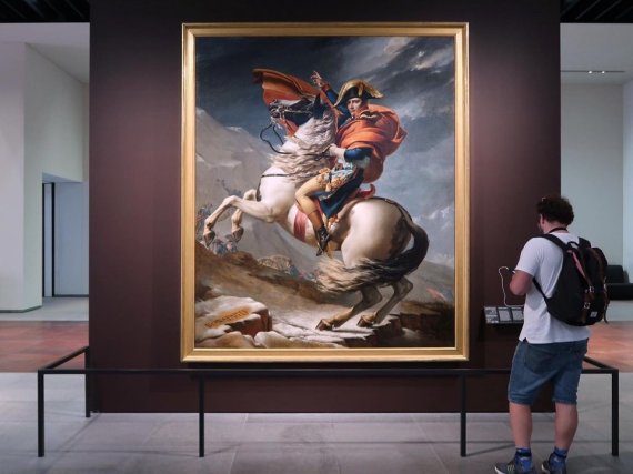 자크 루이 다비드의 '생 베르나르 고개를 넘는 나폴레옹' © 뉴스1