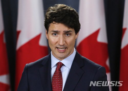 트뤼도 "中 억류 캐나다인 석방 전 미중 무역타결 안돼"
