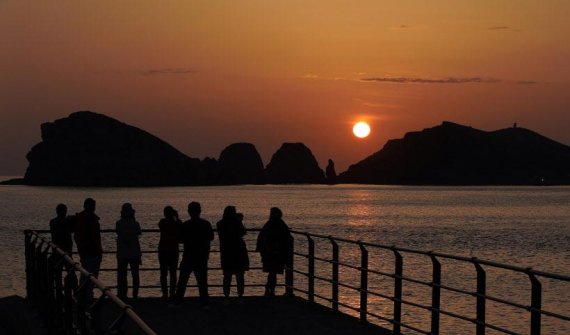 제주도 해넘이 명소인 수월봉. 사진=아시아홀딩스.