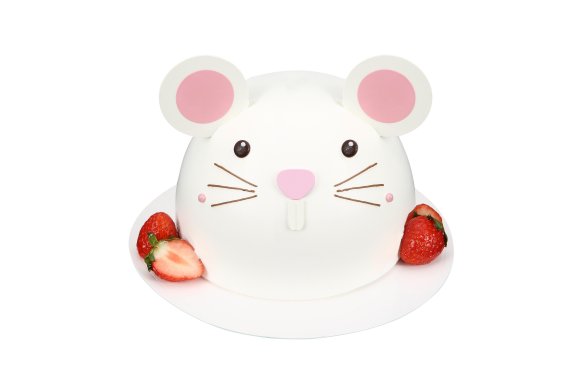 신세계백화점 식품관에서는 귀여운 쥐 캐릭터를 케이크로 만나볼 수 있다.
