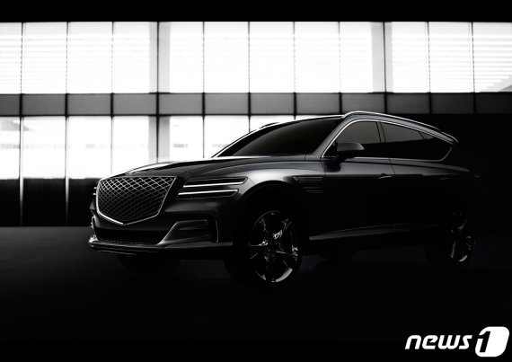 GV80 전측면 외관 디자인(현대자동차 제공)2020.01.01/뉴스1 © 뉴스1