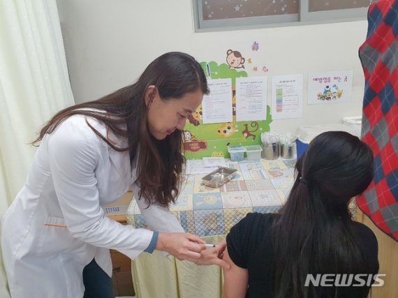 독감 예방접종사진. (사진제공=용인시)