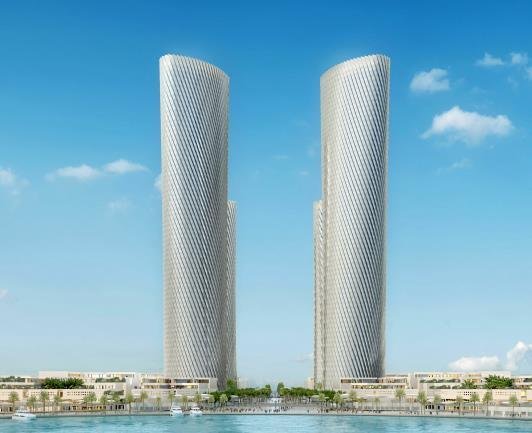 현대건설이 수주한 카타르 루사일 프라자 타워 조감도