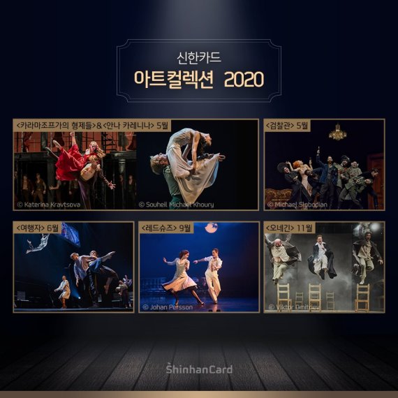 신한카드 아트 컬렉션 2020 라인업. 사진=신한카드