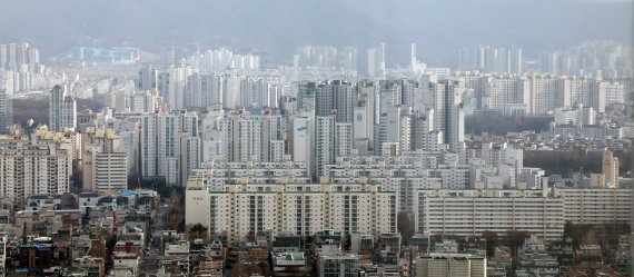 서울시내 아파트 단지 전경.