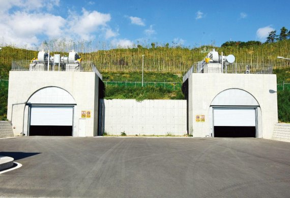 한국원자력환경공단이 운영하는 경주 방사성폐기물처리장 입구. 원자력환경공단 제공