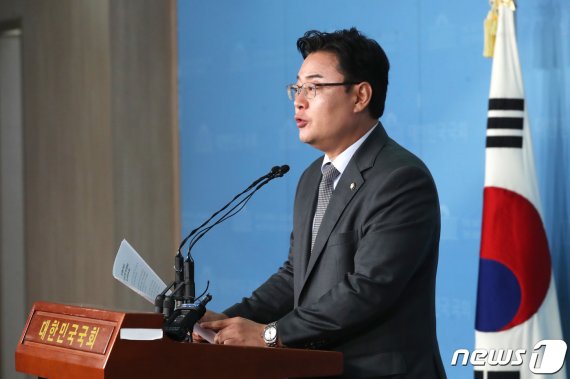 김성원 자유한국당 대변인. 2019.10.14/뉴스1 © News1 임세영 기자