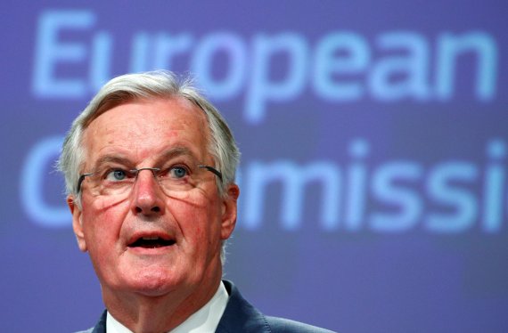 EU's Brexit negotiator Michel Barnier holds a news conference setting out the European Commission's plans for negotiations with Britain in Brussels, Belgium February 3, 2020. REUTERS//Francois Lenoir /REUTERS/뉴스1 /사진=