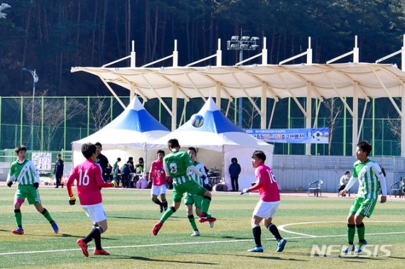 사진은 지난 해 울진에서 열린 한국중등축구연맹전.