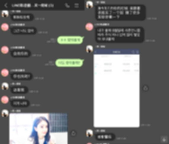 홍콩 주식 사기범이 국내 채팅 앱 이용자와 나눈 대화. 미모의 여성 사진을 이용해 자신을 소개한 뒤 홍콩 증권시장의 주식 상품 구매를 권유하고 있다.