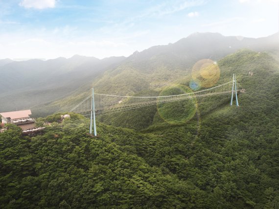 팔공산 구름다리 설치, 산악체험 관광지로 조성