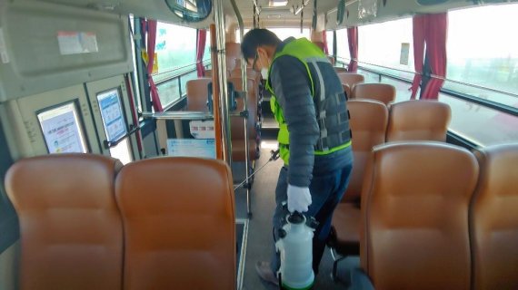 [코로나19] 시흥시 택시-버스-승강장 반복소독