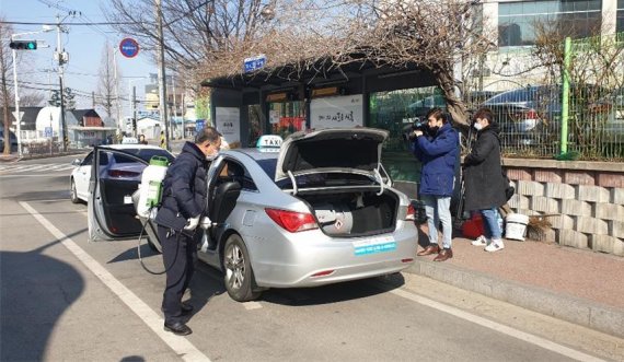 [코로나19] 시흥시 택시-버스-승강장 반복소독