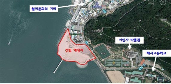 2024년 개관하는 국립인천해양박물관이 유물 공개구입에 나선다. 사진은 인천해양박물관이 건립될 위치도.