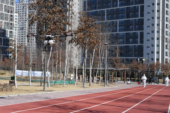 김포시 신도시지역 공원 3곳 드론방역