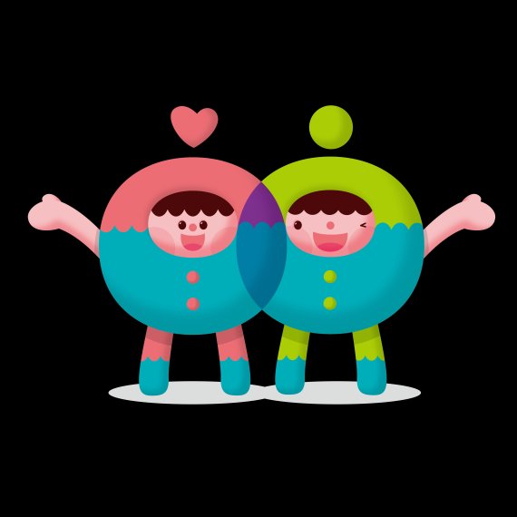 군포시 캐릭터 ‘포근-포유’. 사진제공=군포시