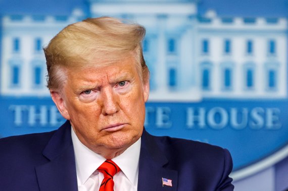 U.S. President Donald Trump addresses the coronavirus response daily briefing at the White House in Washington, U.S., March 19, 2020. REUTERS/Jonathan Ernst TPX IMAGES OF THE DAY /REUTERS/뉴스1 /사진=뉴스1 외신화상