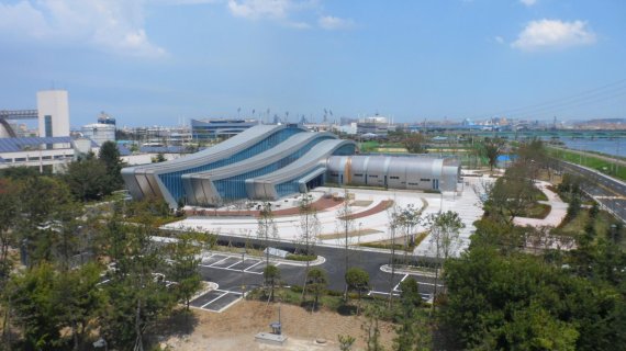 롯데건설이 시공한 아시아 최대의 포항 하수처리수 재이용시설 전경. / 사진=롯데건설 제공