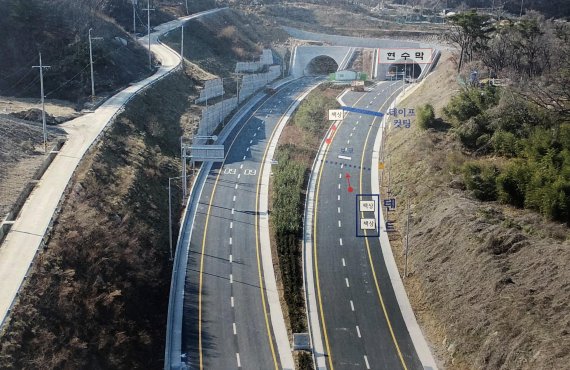 울산 울주군 율리~삼동간 연결도로 완전 개통