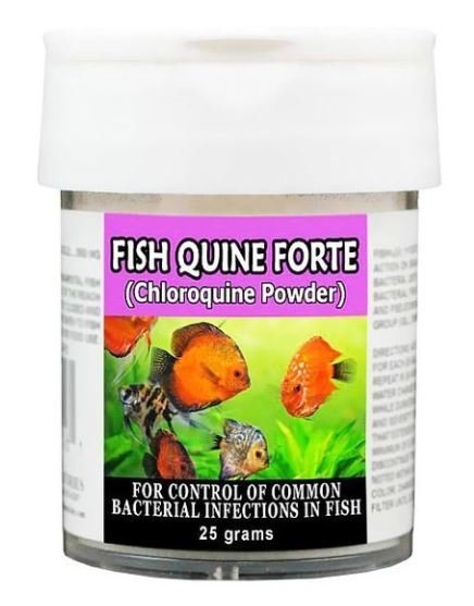 [서울=뉴시스]동물 용품 판매 전문 사이트 헬시 페츠(healthypets)에서 판매하고 있는 물고기용 인산염 클로로퀸 제품. '클로로퀸 가루(Chloroquine powder)'라고 써있으며, 물고기의 박테리아 감염 방지 용도 등으로 쓰인다고 명시돼있다. (출처=healthypets 홈페이지 캡처) 2020.03.24.