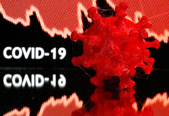 3D 프린터로 재현된 코로나19 바이러스.로이터뉴스1