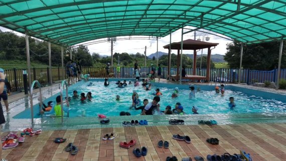 파주시 적성면 물놀이 체험시설. 사진제공=파주시