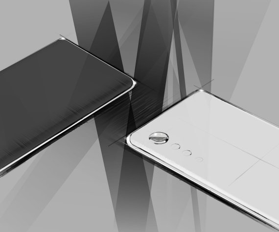 LG전자가 지난 9일 공개한 전략 스마트폰 렌더링 디자인. LG전자는 벨벳이라는 브랜드로 이 제품을 처음 내놓을 예정이다.