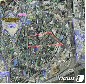 지구단위계획 수립이 완료돼 개발행위허가 제한이 해제된 역동A지구.(광주시 제공) © News1