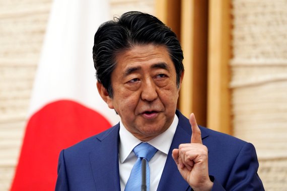 아베 신조 전 일본 총리. 로이터 뉴스1
