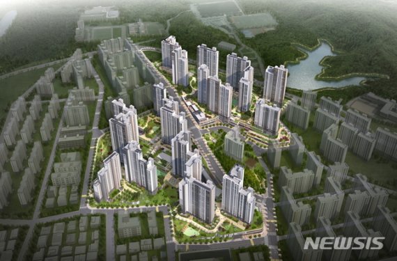 [서울=뉴시스] 울산 지웰시티 자이 조감도.