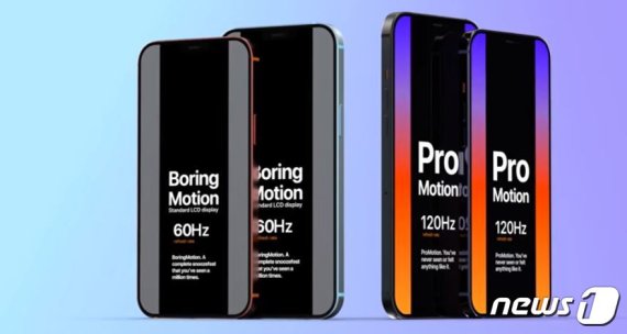 4가지 크기로 출시될 것으로 예상되는 아이폰12 (에브리싱애플프로 갈무리)© 뉴스1