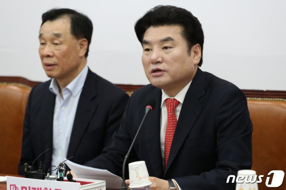 원유철 미래한국당 대표 2020.5.15/뉴스1 © News1 성동훈 기자