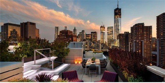 트릴리언트몰 옥상정원 투시도./자료제공=대우건설© 뉴스1