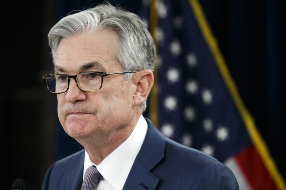 제롬 파월 미국 연방준비제도(연준) 의장이 지난 3월3일 워싱턴에서 연방공개시장위원회(FOMC) 관련 브리핑을 하고 있다.AP뉴시스